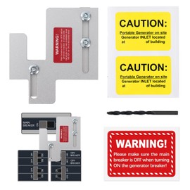 Generator Interlock Kit Fit for Eaton Cutler Hammer BR and CH Series 150 or 200 amp Panel, 1 1/4-1 7/16 Inches Spacing Between Main and Generator Breaker, Professional Generator Interlock Kit