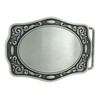 Western Flower Trims Blank Belt Buckle