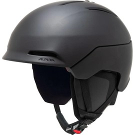 Alpina NAX Unisex Adult Ski Helmet, Matte Black, 51-55