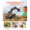 VEVOR Remote Control Excavator Toy, 15 Channel, 3 in 1