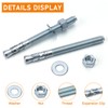 Sieqioor 3/8 x 3 Inch 10 Pack Inch Standard Fasteners