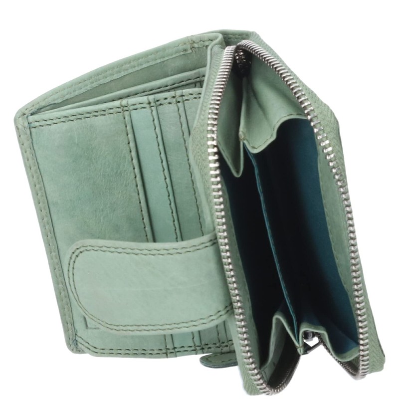 The Skandinavian Brand Leather Wallet Mint, Mint Green, Backpack