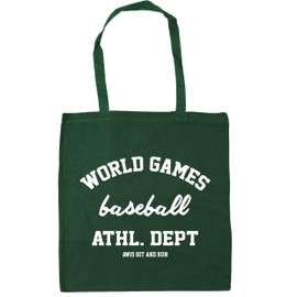 Hippowarehouse World Games Baseball Athl. Dept AW15 Hit and Run Tote Shopping Gym Beach Bag 42cm x38cm, 10 litres
