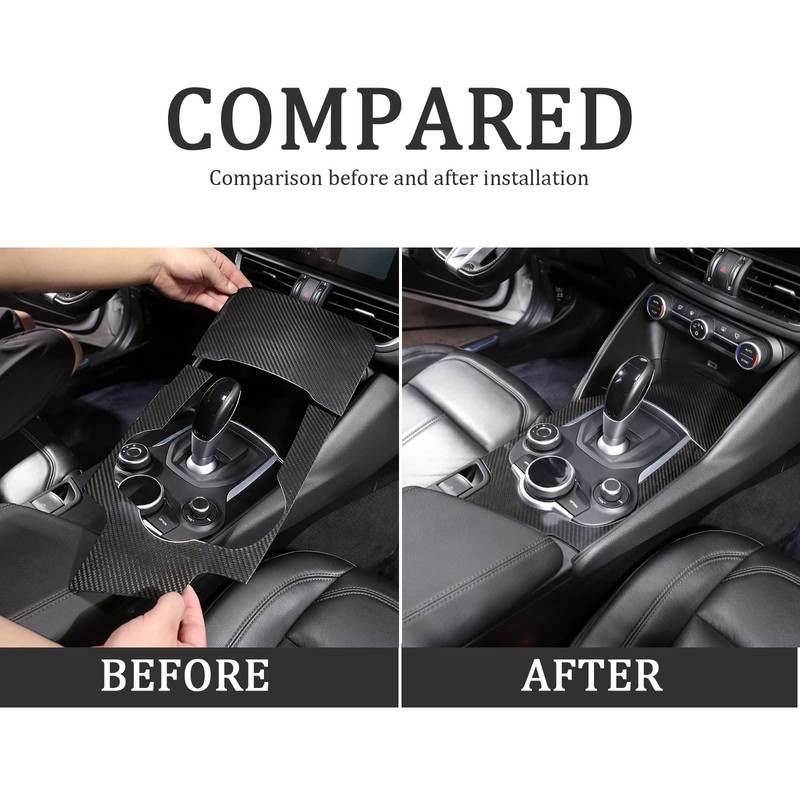 TOYCIDFG Car Shifter Center Console Gear Shift Panel Cover Trim