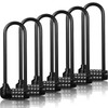 Shimeyao 6 Pieces 6 Inch Long Shackle Combination Lock 4