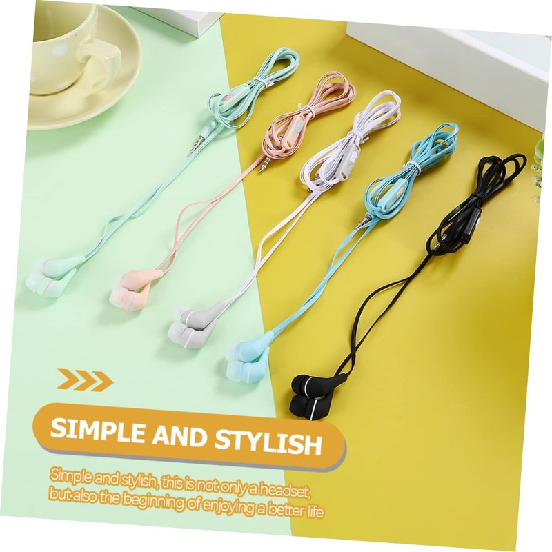 SHOWERORO Ear Wired Earbuds Durable Lightweight Headphone for Adorable Design