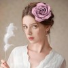 Dainty Flower Hairpins Hair Clip for Women Organza Stain Fabric