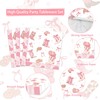Pink Bow Cowgirl Party Dinnerware Kit for Girls - 20