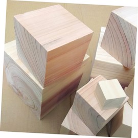 DIYEAH 10pcs 10mm Natural Pine Wood Blocks Square Wooden Craft Pieces for DIY Art Projects for Home Decor and Creative Crafts