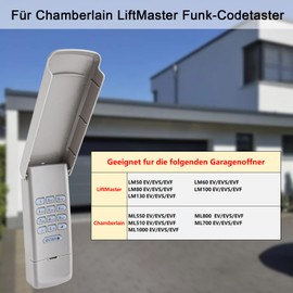 Garage Door Opener Code Button Garage Door For Chamberlain LiftMaster Garage Door Opener LM50 LM60 LM80 LM100 LM130 & ML500EV, ML700EV, ML800EV, ML1000EV. (Only Compatible with EV, EVS, EVF)