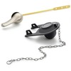 Qualihome Front Mount Brushed Nickel Toilet Handle Replacement Kit with