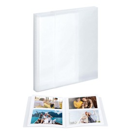 FRETONBA Pocket Album, Large Size, High Transparency, Photo Album, Lightweight, Thin, Photo Book, Stores Up to 80 Photos, Organization, Convenient Storage, Compact, Portable, Dustproof, Waterproof,