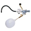 SANEI PV46-2S-13 Toilet Parts Ball Tap with Auxiliary Water Pipe for Siphon Toilet Bowl, Multi Type, White