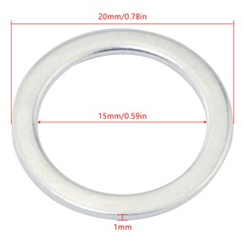 FMHXG 10PCS Bicycle Pedal Spacer Stainless Steel Pedal Washer Silver 20x15mm for MTB Road Bike Folding Bike Pedal Spacer Accessories