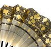 Asakusa Kimonoichi Mai Fan, Black Gray, Pebblestone Pattern, Black Lacquer,