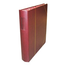 Corpkit 3-Ring VP Binder - Heavy Duty, Imitation Leather Minute Book, Optional Gold Stamping with Corporate or Company Records (Burgundy)
