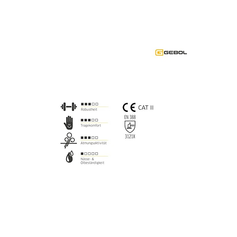 Gebol Micro Flex Work Gloves for Necessary Fineness, Protective Gloves