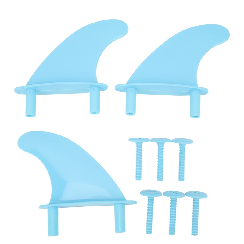 Surfboard Fins Soft Top Tri Fin Set PVC Plastic for