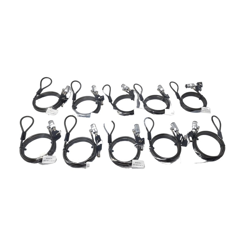 Sendt 10 Pack Black Notebook/Laptop Keyed Alike Locks