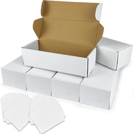 6PCS Trading Card Storage Box Cardboard Storage Box with Dividers Sports Card Storage Box for Baseball Soccer Card Collectible Trading Cards