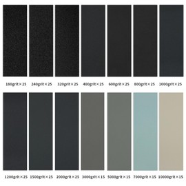 Senmai Tools 15 PCS 7000 Grit Sand Paper Silicon Carbide, 9 x 3.6 Inch Wet Dry Sandpaper Sheets for Wood Furniture Metal Car Plastic Sanding