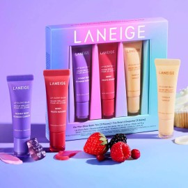 LANEIGE On-the-Glow Lip Balm Trio 10 g each in Berry, Gummy Bear, Vanilla