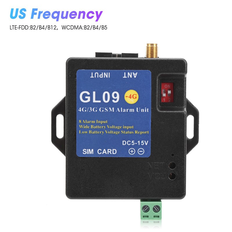 4G/3G/GSM Alarm Security System Alert Module 8‑Channel Input Low Consumption