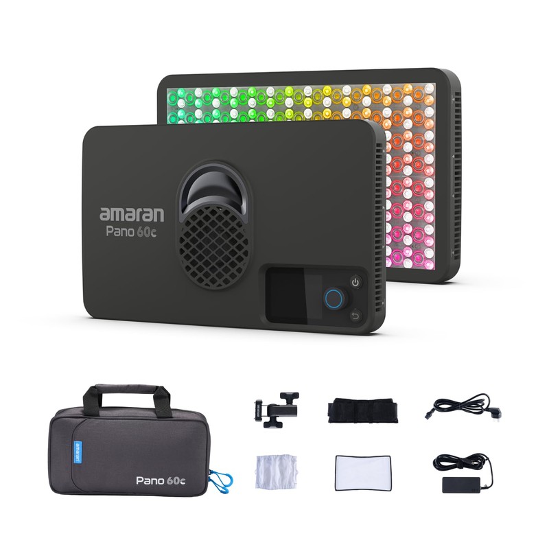 Amaran Pano 60c Kit, Luz de Panel Completa de 60W