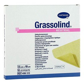 Grassolind Sterile Ointment Dressings 7.5 x 10 cm