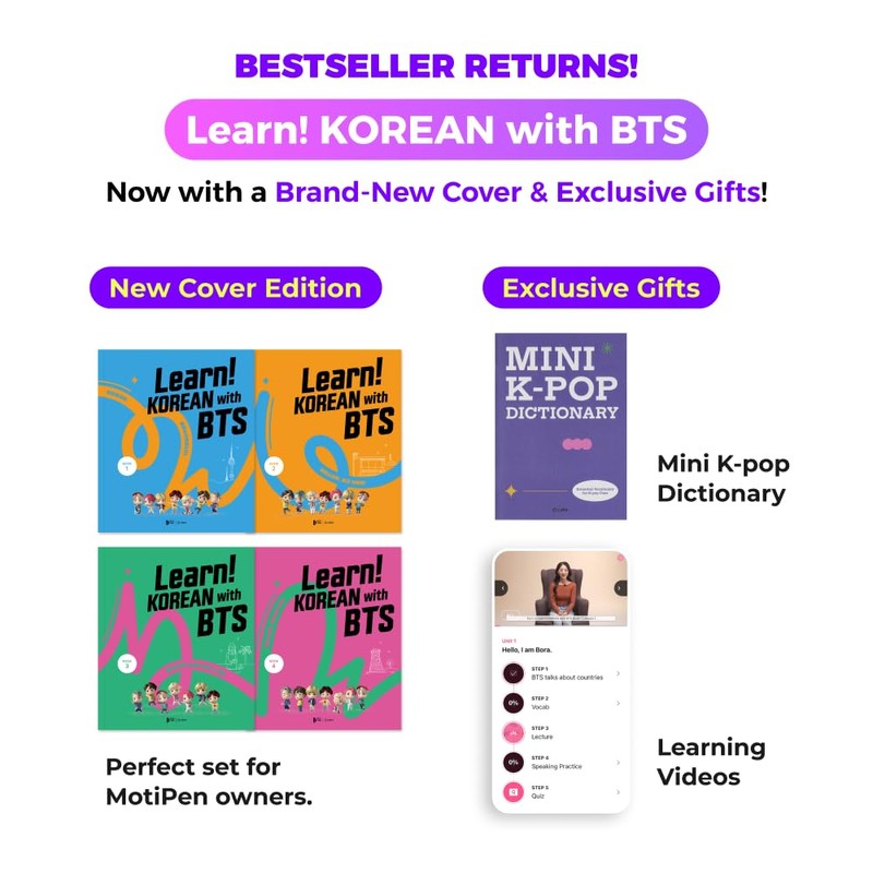 Learn! Korean with BTS New Cover Edition - Book Only