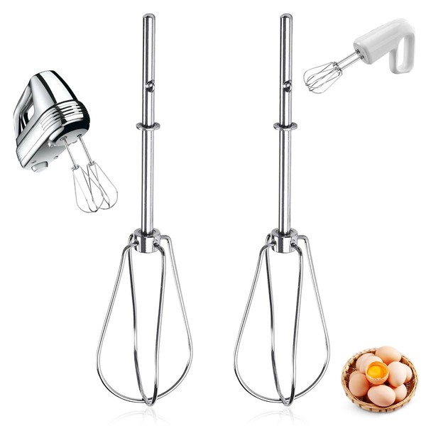 2 Piece Hand Mixer Accessory Set, Universal Whisk for Hand