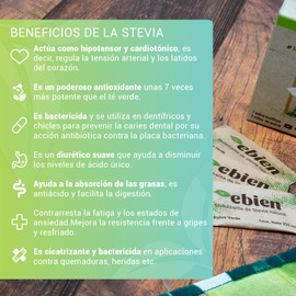 Ebien Hoja De Stevia Micropulverizada - 4 Pack