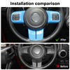 JeCar Interior Steering Wheel Decoration Trim Kits For Jeep Wrangler