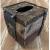 Top Brass Decorative Red White & Blue Rustic Square Tissue
