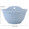 QUINTRA Wall Hanging Flower Pots Plastic Semicircular Fence Hanging Flower