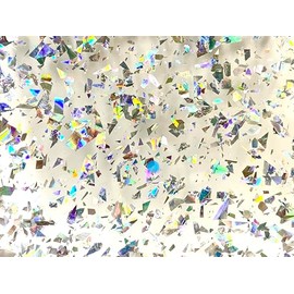 i-Materials Acrylic Crystal Chunky Glittering Sheets, 1/8" Thickness, 16"x12", Ideal for GlowForge & Any Types of Laser/Engraving, Perfect Material for Jewelry, Crafting & DIY Projects (Silver)