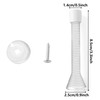 Spring Door Stopper, 12 Pcs Wall Mounted Spring Doorstop, Door