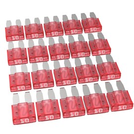 AUPROTEC Micro 2 Car Fuses Blade Fuses MikrOTO II 5A - 30A Selection: 10A Amps Red Pack of 20