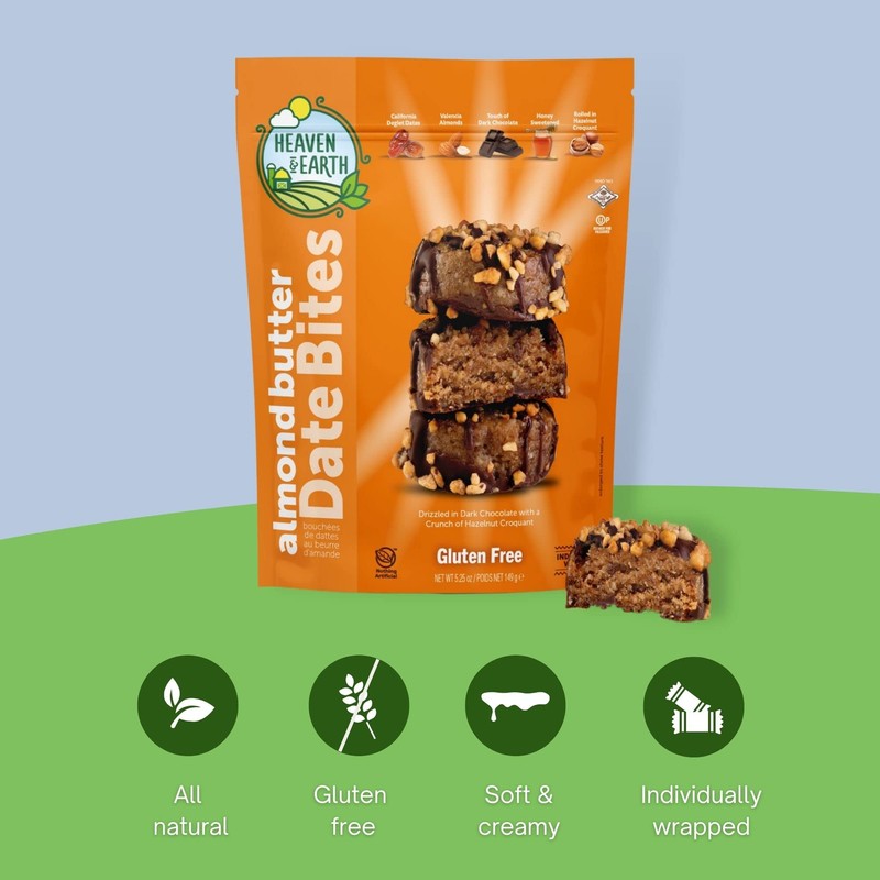 Heaven & Earth Gluten Free Chocolate Covered Almond Butter Date