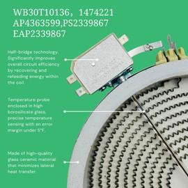 Superior WB30T10136, AP4363599, PS2339867 8" Surface Element, For Ranges and Cooktops.For GE Ranges ABS4 JCP3 PCP9 JP30 JP33 JP34 JP35 XB62 PP91 JB62 Series