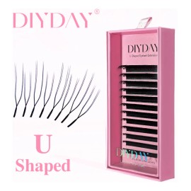 Diyday U Shaped 0.07 Extension De Pestañas Premium