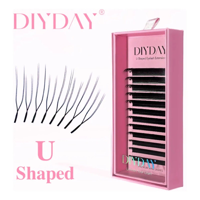 Diyday U Shaped 0.07 Extension De Pestañas Premium