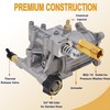 Biswing Pressure Washer Pump, 3/4" Shaft Horizontal Axial Plunger, 3400