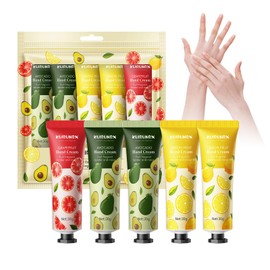 KUIRUNRX Hand Cream Set, 5 Pieces Perfumed Moisturising Hand Cream Foot Cream Dry Cracked Hands Foot Moisturising Cream for Winter, Body Cream Pulls Quickly A Gift Set