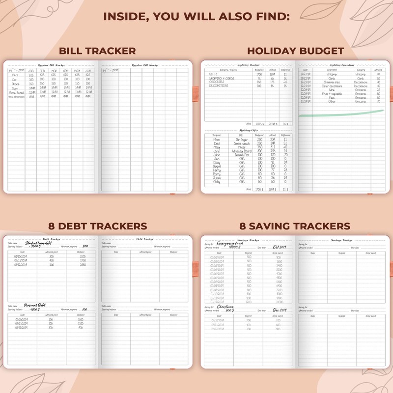 GoGirl Budget Planner – Monthly Financial Planner Organizer Budget Book.