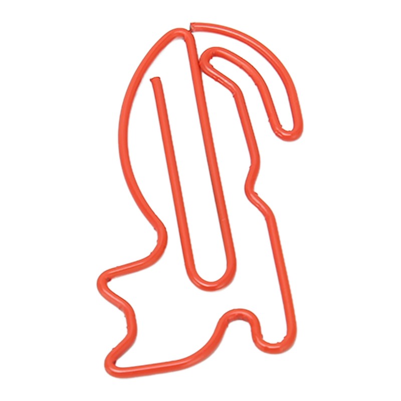 100pcs Cat Shape Paper Clips Plating Process Increased Slip Resistance