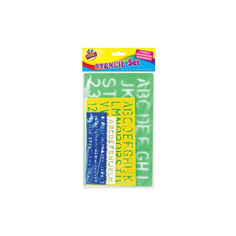 THE ART BOXArtbox Stencil - Assorted Colours (Set of 4)