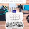 260 Pieces/Set #6-32 Hexagonal Screws Screw Assortment Kit, Hex Socket