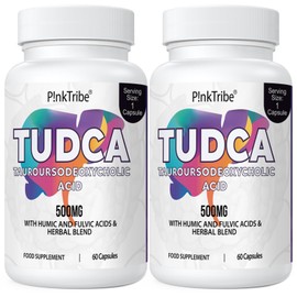 TUDCA 500 mg, Tauroursodeoxycholic Acid with Humic and Fulvic Acids, Beet Root and Additional Botanicals, Bile Salt Supplement for Liver and Digestive Support, 120 Capsules