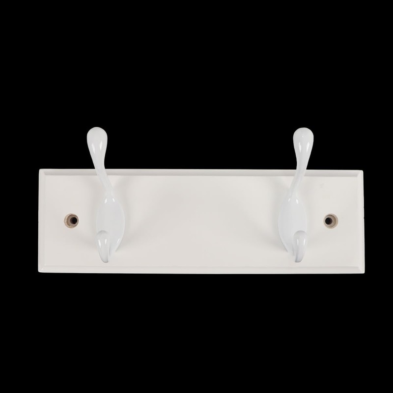 Gutol 2-Hook Door Wall Mounted Coat Rack, 22cm - White